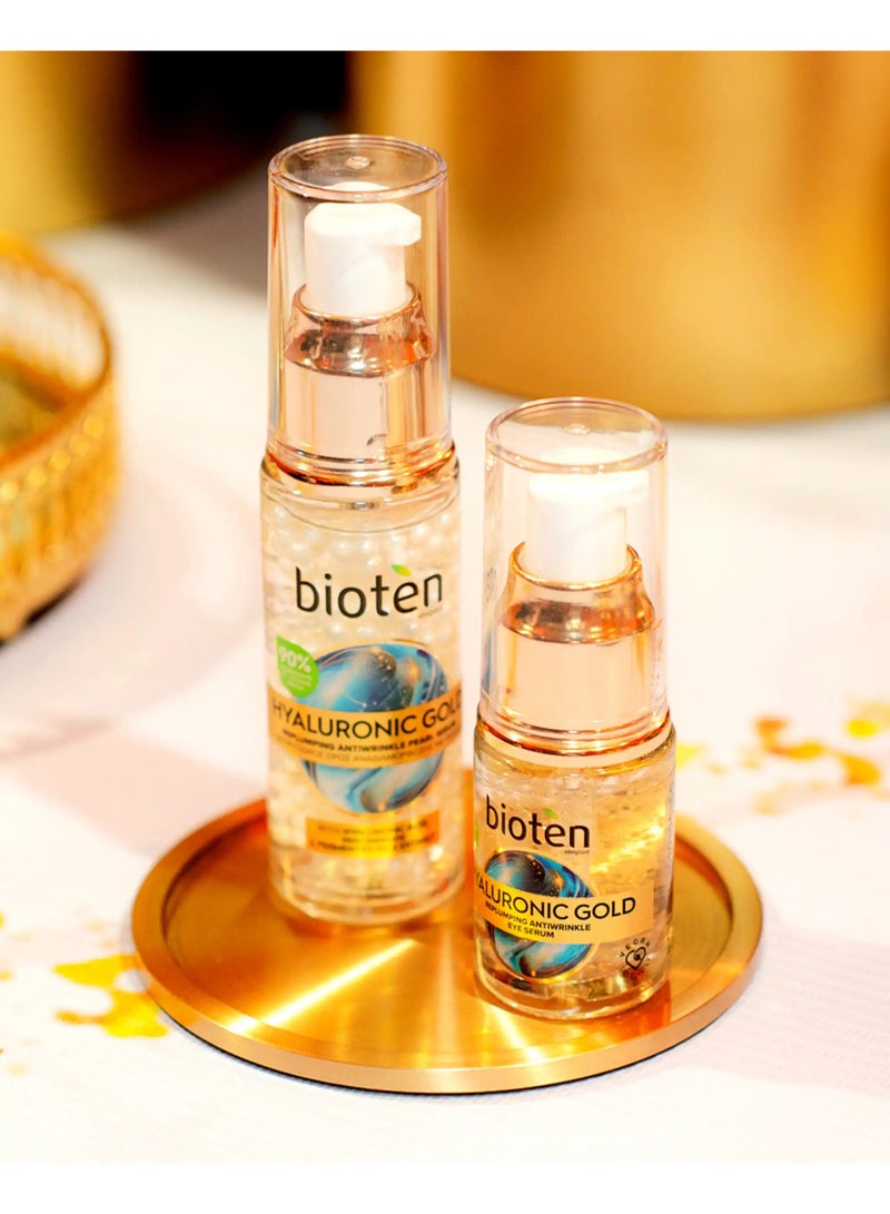 bioten Hyaluronic Gold Replumping Antiwrinkle Eye Serum 15ml - Image 3
