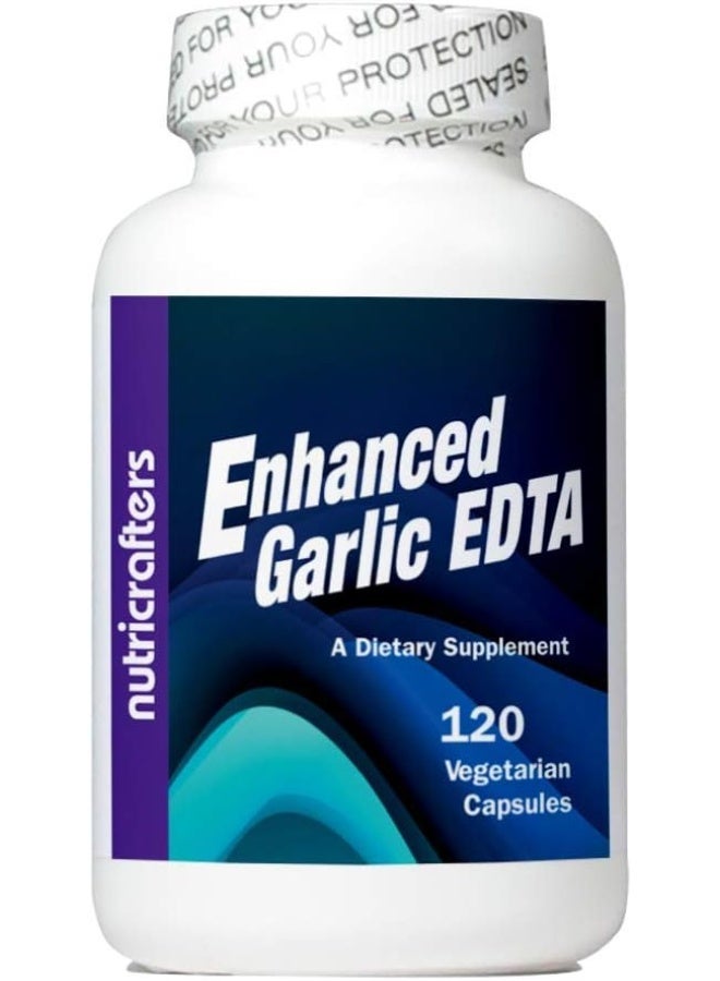 NutriCrafters Enhanced Garlic Edta, Dietary Supplements, 120 Vegetarian Capsules - Image 1