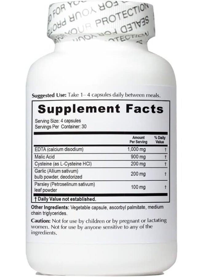 NutriCrafters Enhanced Garlic Edta, Dietary Supplements, 120 Vegetarian Capsules - Image 2