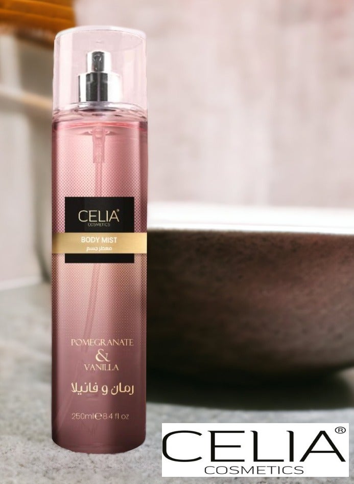 سيليا كوزمتكس معطر للجسم رمان وفانيليا 250 مل - Image 2