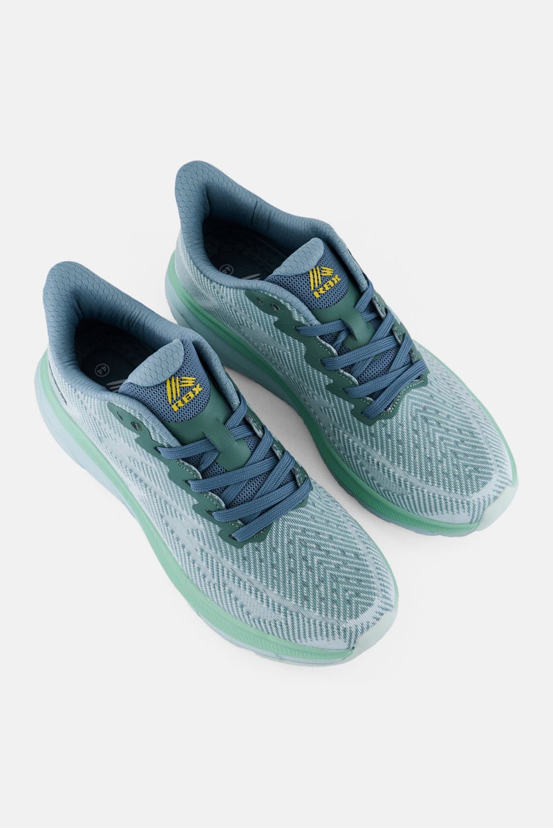 RBX Men Brand Logo Lace Up Training Shoes, Light Blue  - Image 4