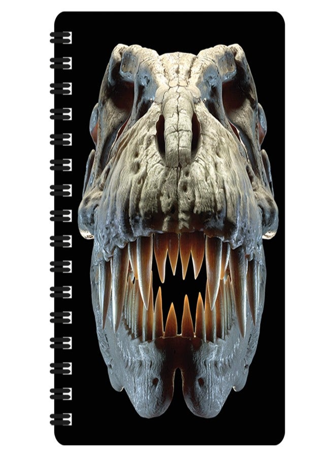 3D LiveLife Jotter - T-Rex Skull from Deluxebase. Spiral Bound A6 5.5x4in Small Notebook with 80 Plain Recycled Pages. Pocket Sized Animal Notepad, Journal or Drawing Book with Dinosaur Cover - Image 1