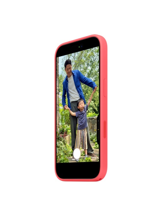 ابل  iPhone 17 Silicone Case with MagSafe – Bright Guava - Image 2