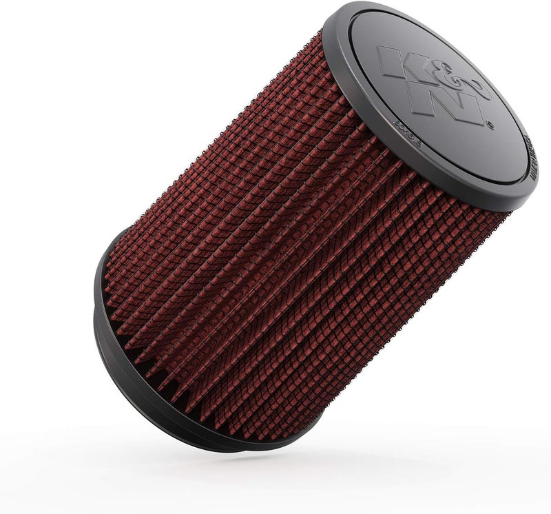 K+N فلتر هواء قابل للتثبيت من K&N عالي التدفق الأصلي مدى الحياة: أداء عالي، ممتاز، قابل للغسل: قطر الفلنج: 4 إنش، ارتفاع الفلتر: 7 إنش، طول الفلنج: 0.625 إنش، الشكل: دائري متدرج، RU-2590 - Image 1