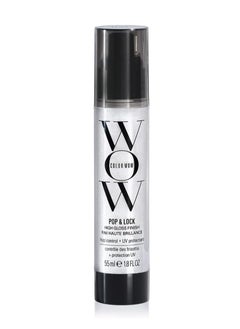WOW Pop + Lock Frizz Control + Glossing Serum – Anti-frizz serum with heat protection; Seals split ends; Moisturises; Silkens and shines dull, dehydrated hair  - Image 1