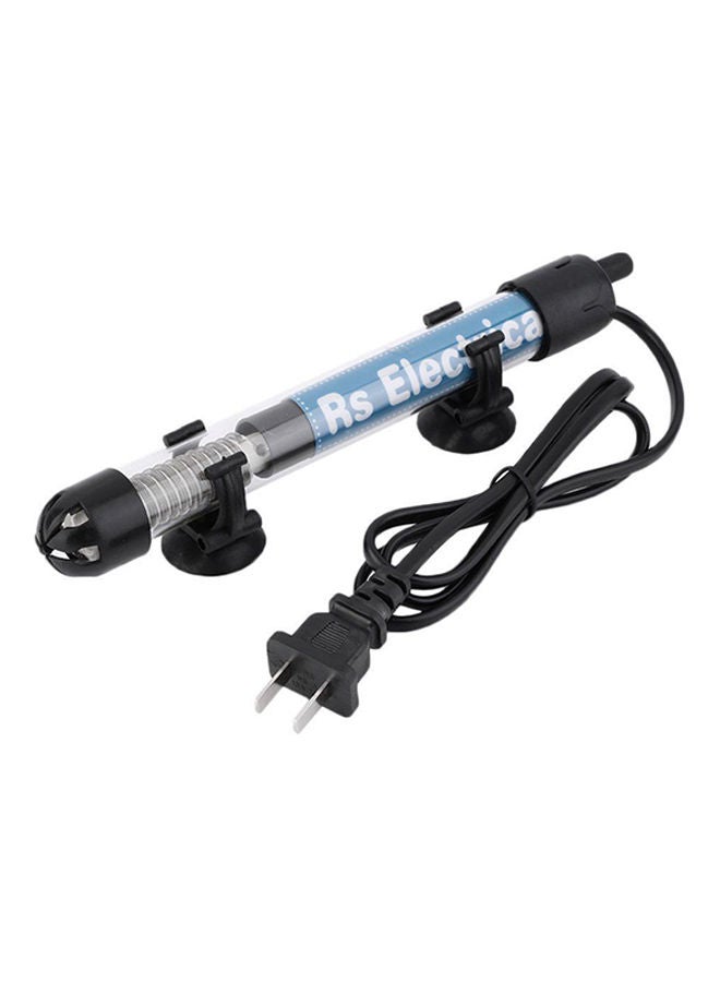 NIBEMINENT Aquarium Mini Submersible Fish Tank With Adjustable Water Heater Clear/Black - Image 1