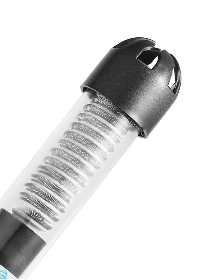 NIBEMINENT Aquarium Mini Submersible Fish Tank With Adjustable Water Heater Clear/Black - Image 2