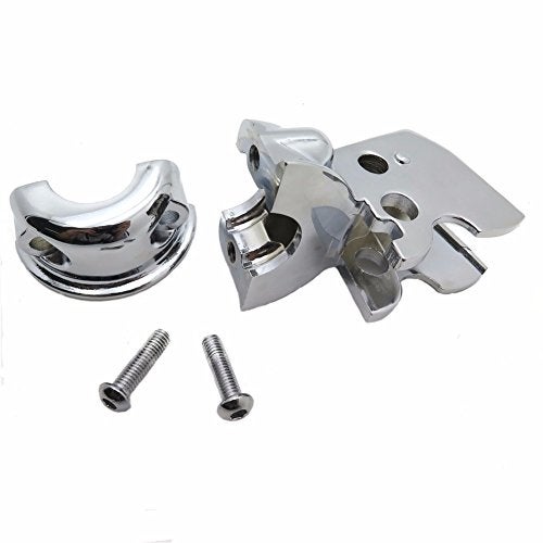 XKMT-Chrome Clutch Lever Mount Bracket Clutch Bracket Compatible With Harley 2008-later Dyna / 2008-2014 Softail (Street Bob FXDB/Wide Glide FXDWG/Switchback FLD [B01MRLRMTX] - Image 4