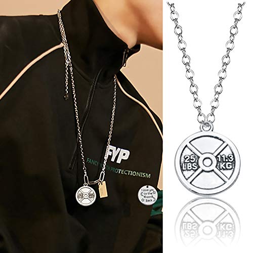 BronaGrand 32pcs Sport Charms Barbell Dumbbell Kettle Bell Weightlifting Charms Pendants for Necklace Bracelets Jewellery Making Crafting,14 Styles - Image 4