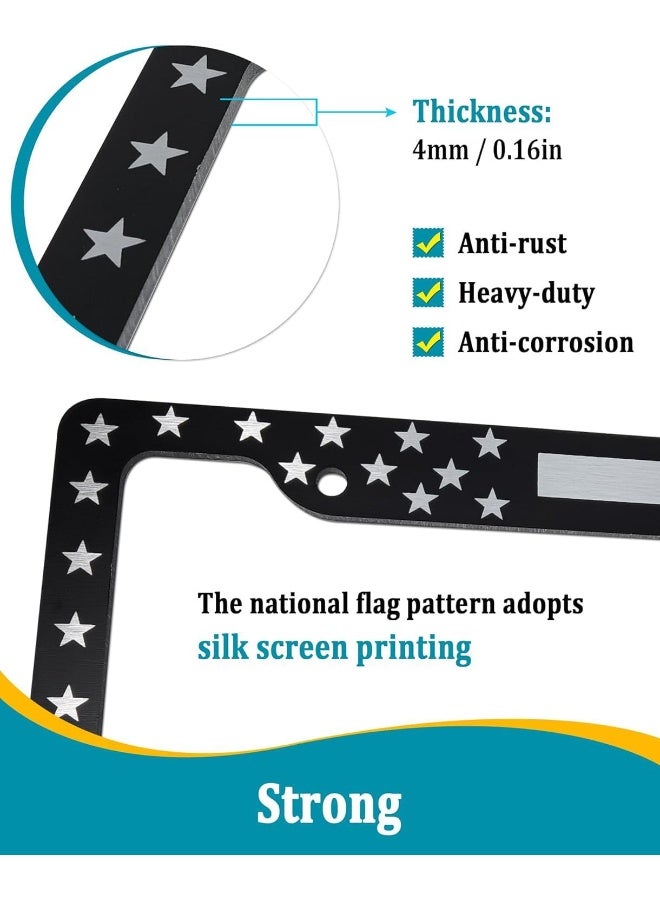 AOOTF American Flag License Plate Frame- Patriotic Usa Car Tag Cover - Image 3