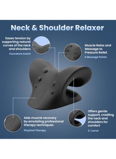 Eworld Cervical Traction Neck Support Stretcher, Pain Relief & Posture Corrector for Neck, Back, and Shoulders, Portable Spine & Shoulder Relaxer  - Image 5