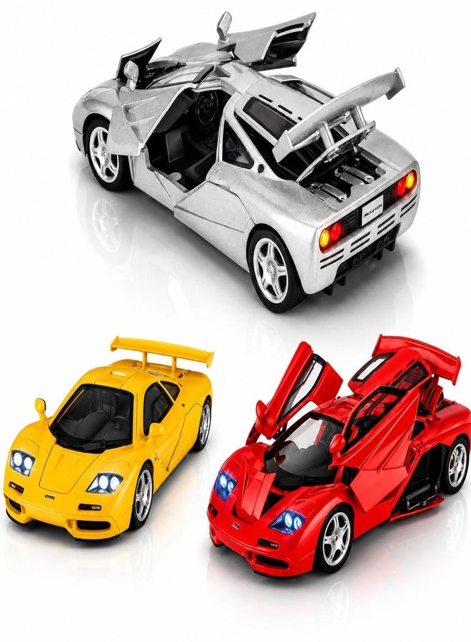 Mummy Please 1:32 Mcllaren F1 Scale Die-Cast Metal【Colors as Per Stock】 with Openable Doors,Lights,Music and Pull Back Action【Pack of 1】 - Image 1