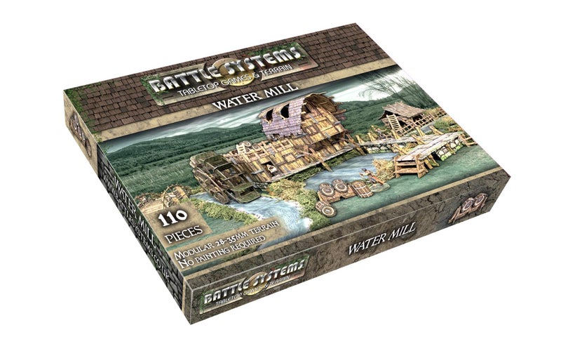Battle Systems BATBSTFWE015 Fantasy Water Mill Modular Multi Level Tabletop Wargames Terrain Wargaming Scenery for 28mm to 35mm Miniatures - Image 3