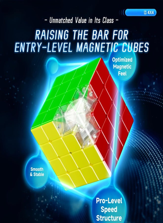 LiangCuber QY Toys Speed Cube 4x4 Magnetic – 59mm High-Performance Stickerless Cube 4x4x4 - Image 4