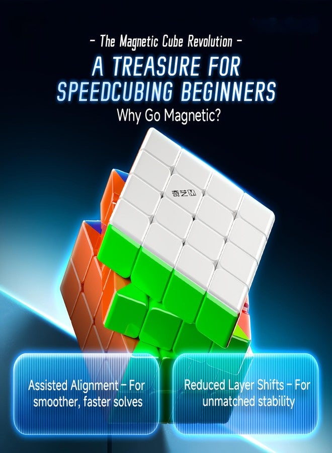 LiangCuber QY Toys Speed Cube 4x4 Magnetic – 59mm High-Performance Stickerless Cube 4x4x4 - Image 3