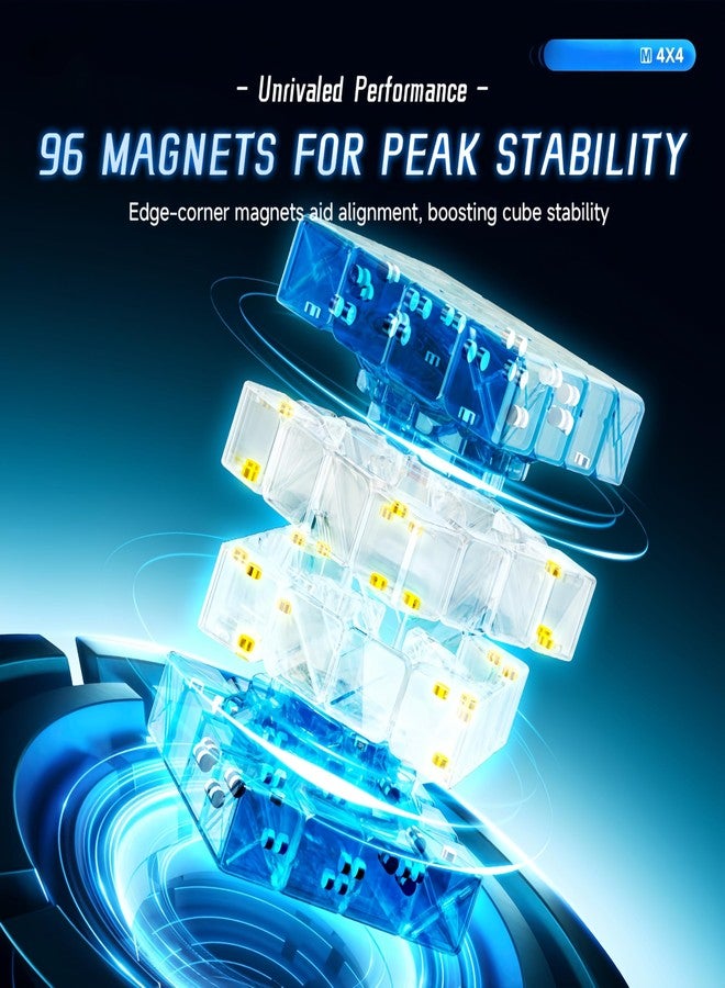LiangCuber QY Toys Speed Cube 4x4 Magnetic – 59mm High-Performance Stickerless Cube 4x4x4 - Image 5