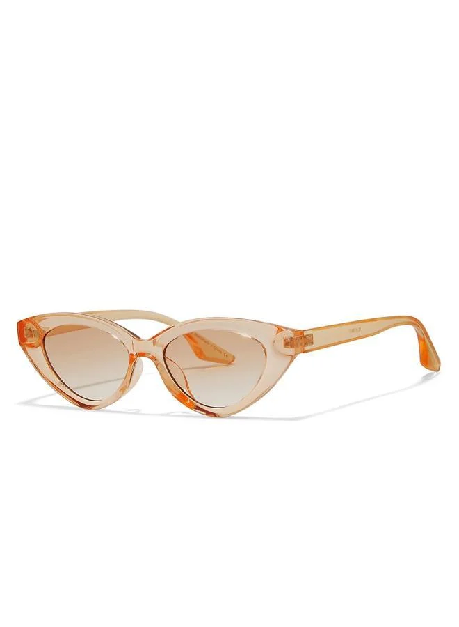 Blackout Au Naturel,Women Sunglasses, Cat Eye Sunglasses, UV Protection: UV400 (Orange,Orange)