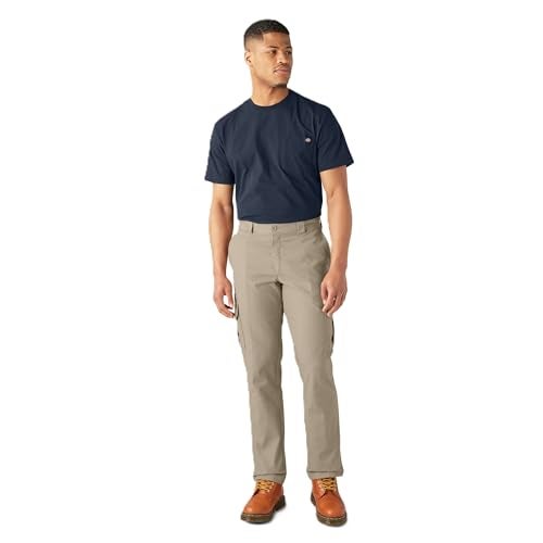 Dickies Flex Regular Fit Cargo Pants Desert Sand 34 32 - Image 1