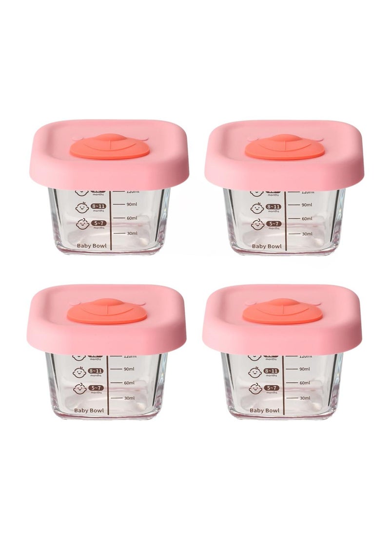 Y&D - 4-Piece Glass Food Storage Container Baby Complementary Food Box Set - Image 1