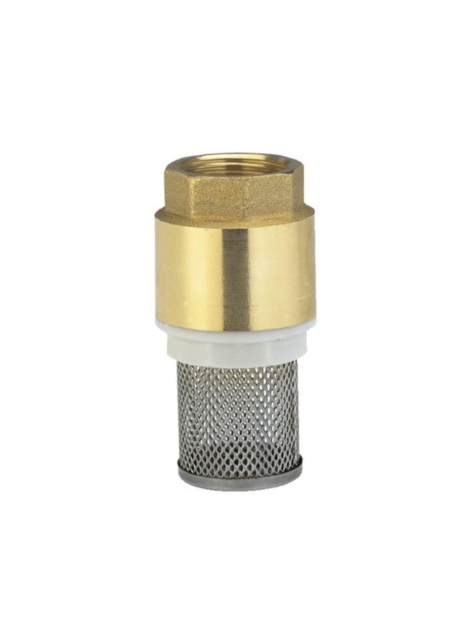 Brass Check Valve With Filter Water Pump Bottom Valve Foot Valve with Filter Foot Valve Filter No Return Valve Foot Valve Strainer (DN20)  - Image 1