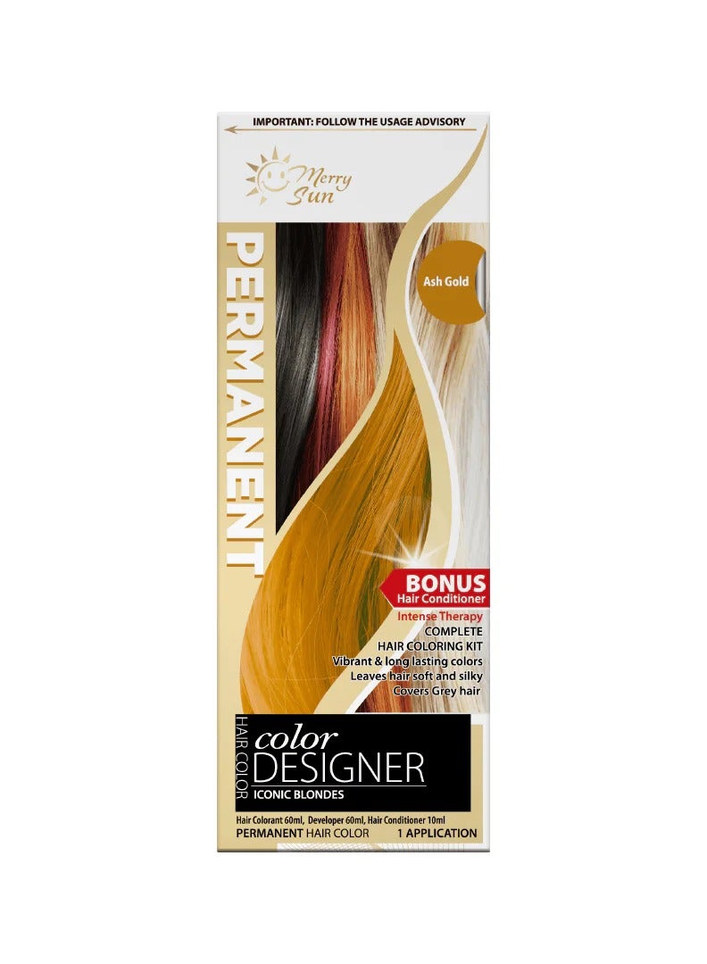 ميلاد سعيد مصمم ألوان دائم، لون ذهبي رمادي - Image 1