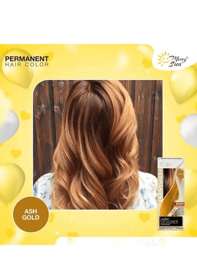 ميلاد سعيد مصمم ألوان دائم، لون ذهبي رمادي - Image 2