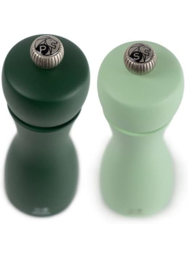 PEUGEOT Peugeot Tahiti Duo Pepper+Salt Mill Set 15cm Water Mint  - Image 3