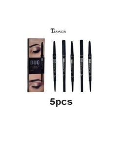 TEAYASON T-Yason Waterproof Eyebrow Pencil, 5 Pieces, Brown  - Image 1