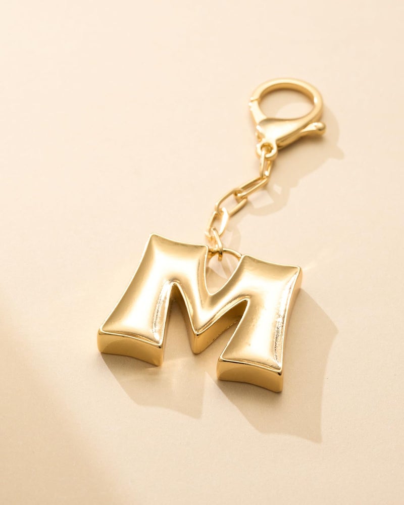 DoDoBeads Initial Keychains, Initial Bag Charms for Handbag, Gifts for Women Mom, Mothers Day Gifts, Ideal Stocking Stuffers, M - Image 2