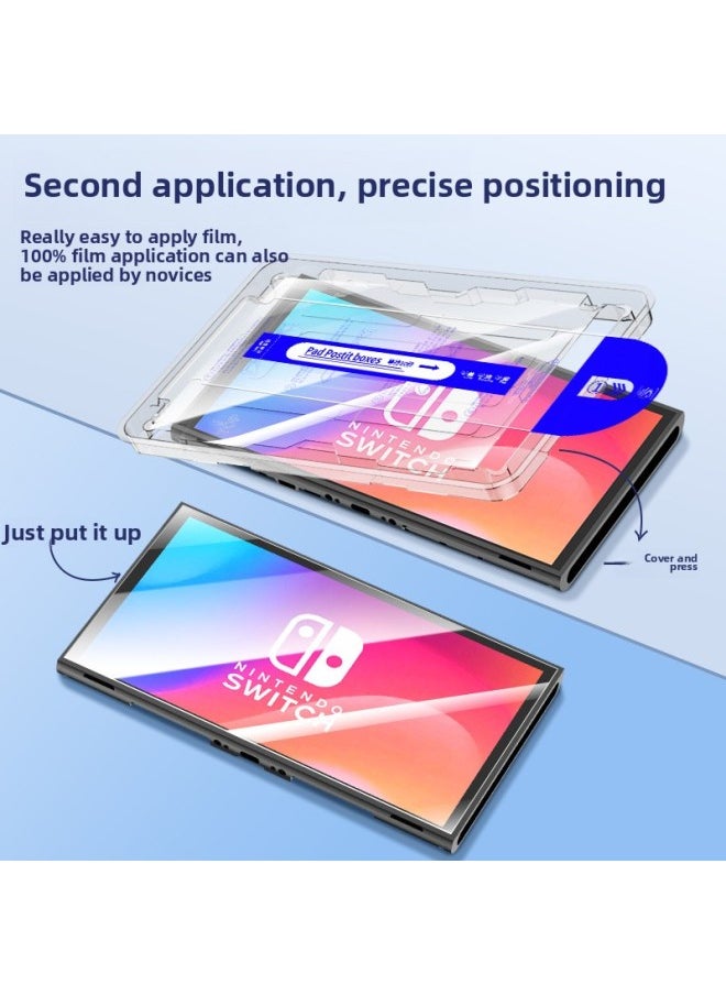 Generic Tempered Film For Nintendo Switch2 Game Machine HD Screen Glass Protector Tempered Film Dust-free Bin Protector-Color:Switch 2 Hd Tempered Film [second Sticker Box]  - Image 2