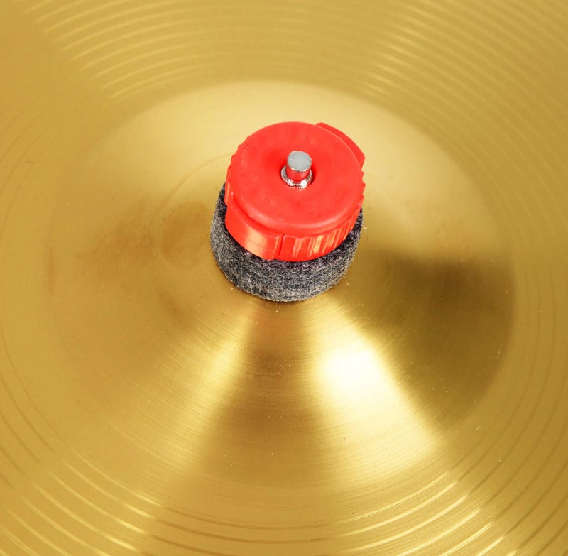 Jiayouy 12pcs Cymbal Hi-Hat Stands Accessory with 40mm Cymbal Washer Cushions Cymbal Sleeves Quick-Set Cymbal Nut (Red) - Image 4