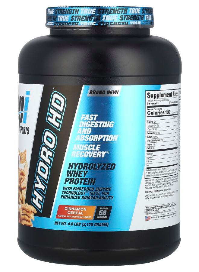 BPI SPORTS بروتين مصل اللبن المعالج هيدرو HD™ بنكهة القرفة 4.8 رطل (2176 جرام) - Image 2