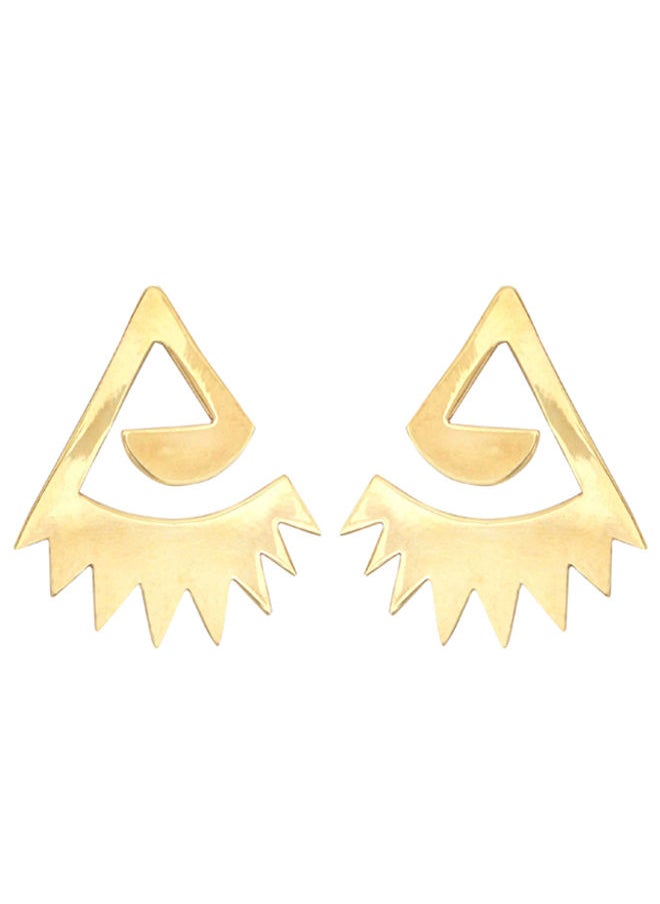 Indira Jewelry - Baskk Gold Earrings - Image 1