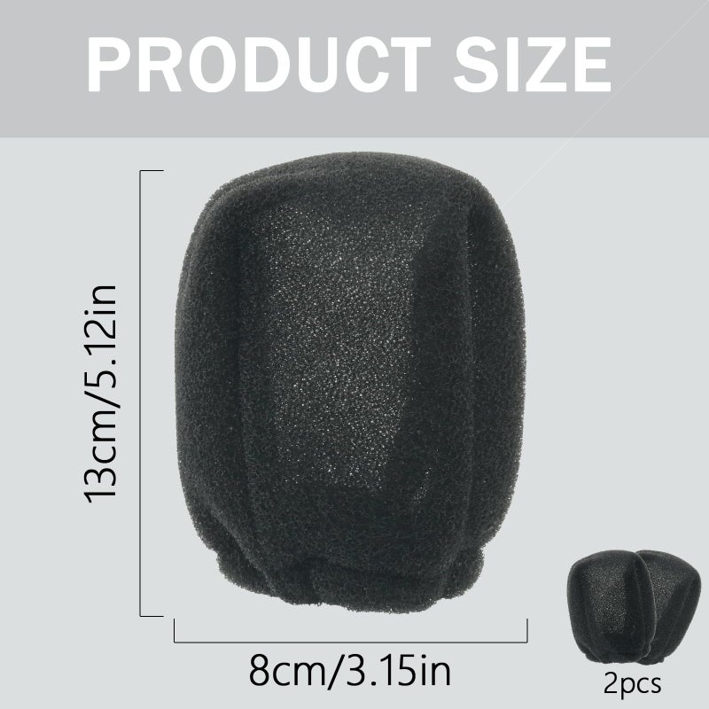 Tearom 2Pcs Travel Hair Diffuser for Hair Dryer - Compact and Portable (5.12x3.15) Travel Hair Dryer Diffuser Sockâ€Œ Made of Soft, Heat-Resistant and Flexible Foam, Tear-Resistant and Reusable - Image 2