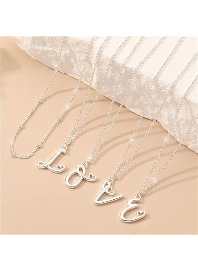 Mothers day Gifts from mom,Graduation gifts-Initial Necklaces for Women 14K Gold/Sliver A-Z Letter Heart Choker Letter Necklace Gold Trendy Dainty Layered Initial Pendant Mothers day gifts for Women Girlfriend Wife - Image 5