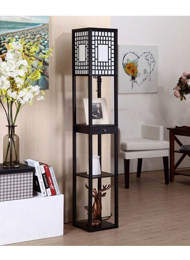 KLNAMAEAAN Nordic Modern Bedroom linen cover Standing Floor vertical lamp With 9W bulb and USB  - Image 2