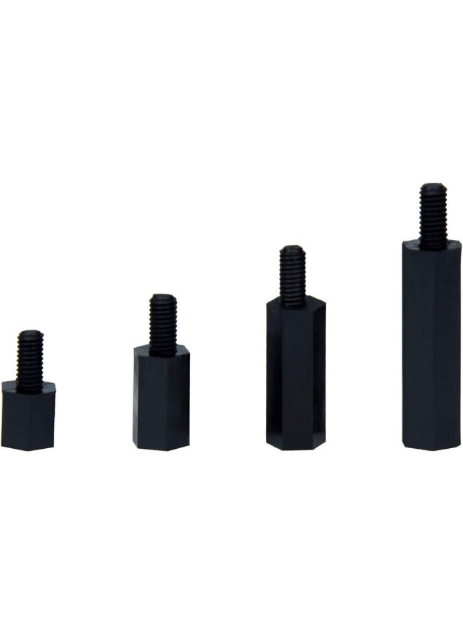 Generic - 320 Pieces M3 Nylon Hex Spacer Standoff Kit Male Female Screw Nut Threaded Pillar Hex Standoff Pieces b Motherboard Circuit Board Standoffs Mounting Hardware Spacer Assortment Kit - Image 1