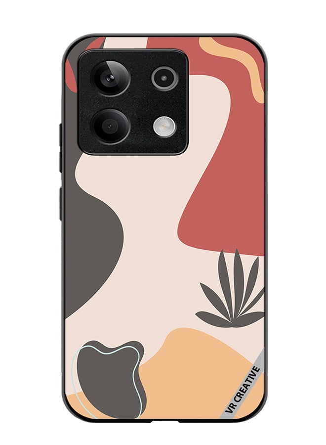 VR CREATIVE Protective Case Cover For Xiaomi Poco X6 Printable Template With Abstract Geometric Shapes, Nature Aesthetic Texture, Design Multicolour - Image 1