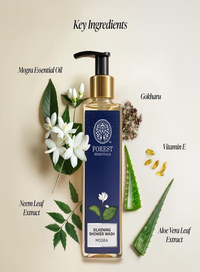 Forest Essentials غسول استحمام فورست إسينشالز المنعش موغرا - غسول استحمام خالي من الكبريتات (200 مل) - Image 3