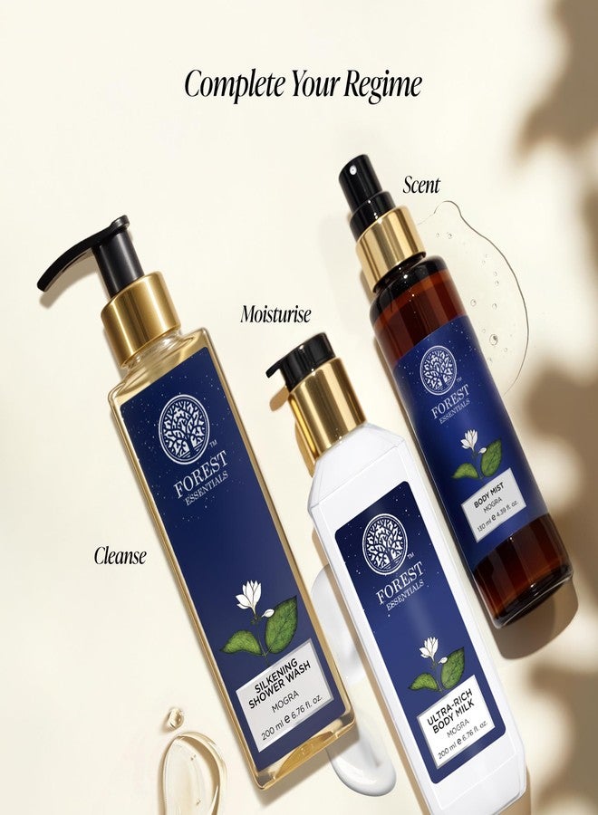 Forest Essentials غسول استحمام فورست إسينشالز المنعش موغرا - غسول استحمام خالي من الكبريتات (200 مل) - Image 4