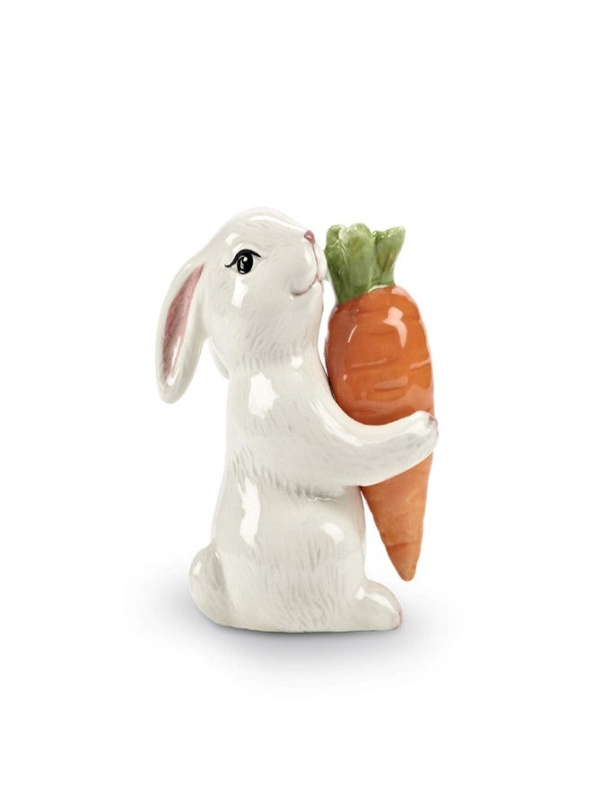 Abbott Collection Bunny and Carrot Salt and Pepper Shaker, 2 Piece Set (3.5" H) - Image 1