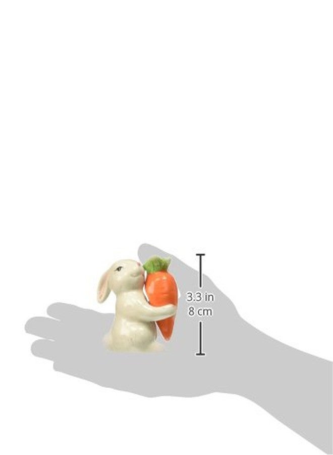 Abbott Collection Bunny and Carrot Salt and Pepper Shaker, 2 Piece Set (3.5" H) - Image 3