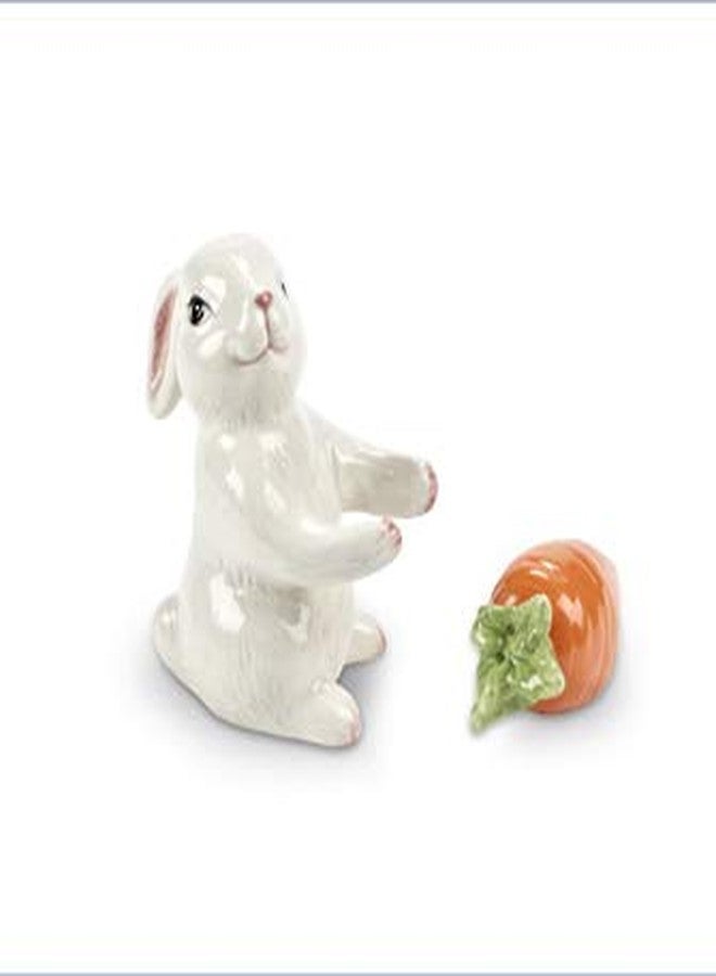 Abbott Collection Bunny and Carrot Salt and Pepper Shaker, 2 Piece Set (3.5" H) - Image 4