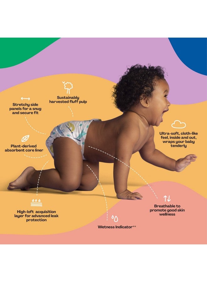 Hello Bello Premium Baby Diapers Size 4 I 23 Count of Disposeable, Extra-Absorbent, Hypoallergenic, and Eco-Friendly Baby Diapers with Snug and Comfort Fit I Alphabet Soup - Image 3