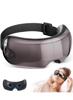 PENG GENERAL Eye Massager with Heat & Bluetooth Music, Face Massager Eye Care, Smart Eye Mask for Relax Eye, Reduce Eye Strain, Improve Sleep - Black  - Image 1