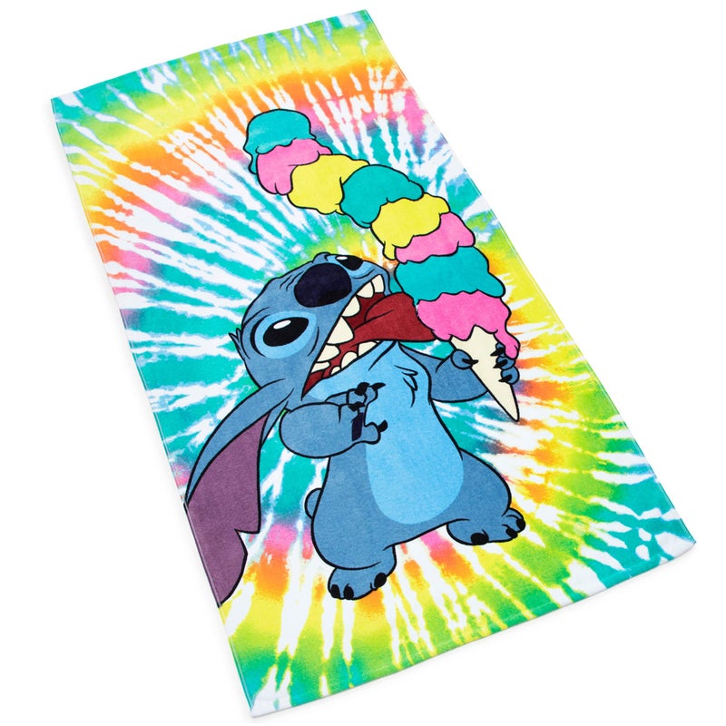 Jay Franco Disney Lilo & Stitch Summer Things Kids Large Bath/Pool/Beach Towel - Super Soft & Absorbent Fade Resistant Cotton Towel, Measures 34 x 64 inches - Image 3