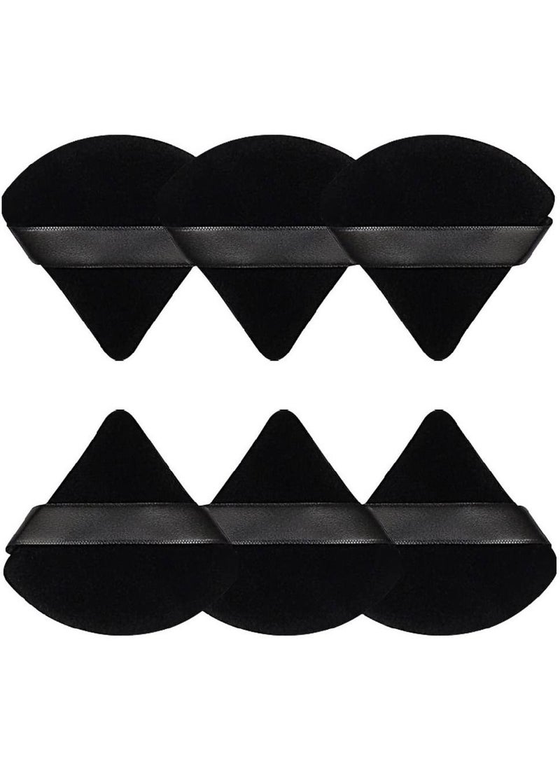 ORiTi 6 Pieces Powder Puff Face Soft Triangle Makeup Puff for Loose Powder Body Powder - Image 1