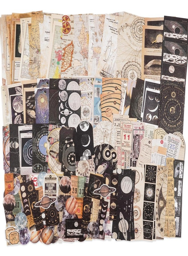 Knaid Vintage Scrapbook Sticker Paper Pack (200 Pieces) for Art Journaling Bullet Junk Journal Supplies Planner Notebook DIY Craft Kits Collage Album Aesthetic Cottagecore Picture Frame - Image 1