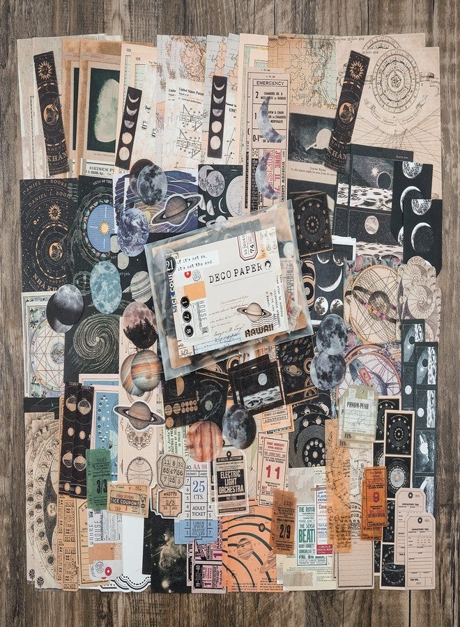 Knaid Vintage Scrapbook Sticker Paper Pack (200 Pieces) for Art Journaling Bullet Junk Journal Supplies Planner Notebook DIY Craft Kits Collage Album Aesthetic Cottagecore Picture Frame - Image 3