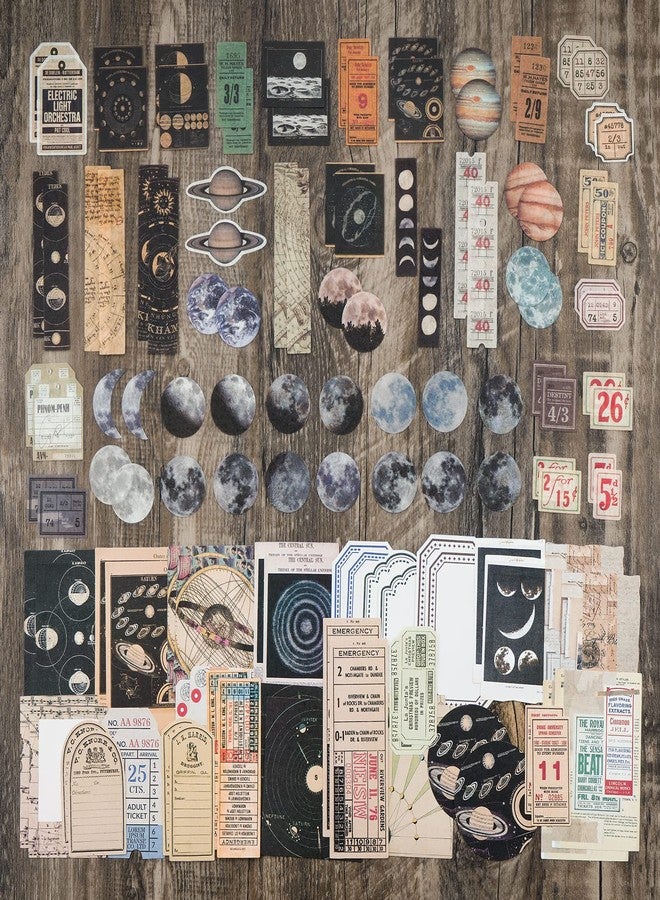 Knaid Vintage Scrapbook Sticker Paper Pack (200 Pieces) for Art Journaling Bullet Junk Journal Supplies Planner Notebook DIY Craft Kits Collage Album Aesthetic Cottagecore Picture Frame - Image 5
